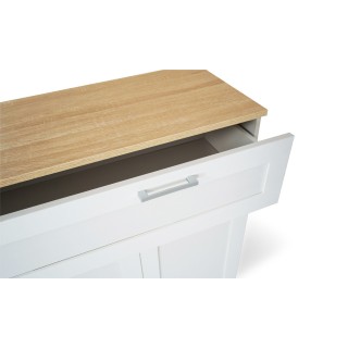 Μπουφές Marius με 3 Πόρτες & 1 Συρτάρι 100 x 34 x 80 cm - Λευκό & Ξ... Μπουφές Marius με 3 Πόρτες & 1 Συρτάρι 100 x 34 x 80 cm - Λευκό & Ξ...