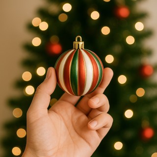 BAKAJI Κουτί με 16 Χριστουγεννιάτικες Μπάλες για Δέντρο Σφαίρες Χρι...