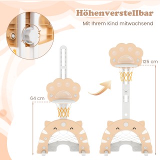 Costway Πολυλειτουργικό Παιδικό Αθλητικό Κέντρο με Μπάσκετ, Ποδόσφα...