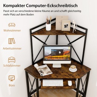 Costway Γωνιακό Γραφείο με Ενσωματωμένο Ντουλάπι και Σταθμό Φόρτισ... Costway Γωνιακό Γραφείο με Ενσωματωμένο Ντουλάπι και Σταθμό Φόρτισ...