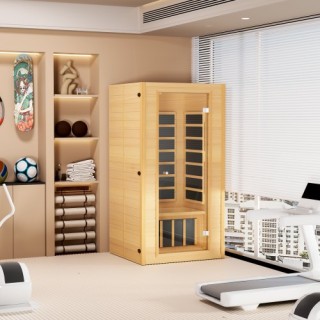 Σάουνα Υπέρυθρης Ξύλινης Καμπίνας VEVOR για 1-2 Άτομα 1400W YHWMZS... Σάουνα Υπέρυθρης Ξύλινης Καμπίνας VEVOR για 1-2 Άτομα 1400W YHWMZS...