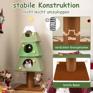 Costway Μεγάλο Χριστουγεννιάτικο Δέντρο Γάτας για Οικιακές Γάτες 16...