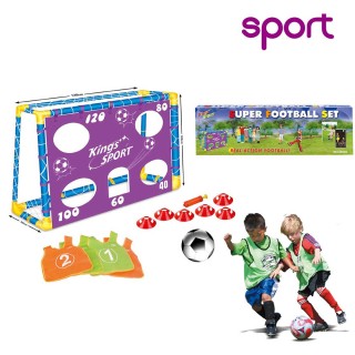 BAKAJI  Πόρτα ποδοσφαίρου για παιδιά 130 x 100 εκ. με τρύπες βαθμολ...