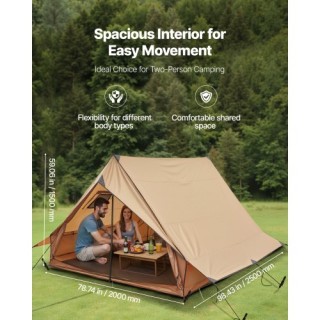 VEVOR Ελαφριά Σκηνή Καμπίνας για 2 Άτομα με Άνοιγμα Σόμπας & Υπόστρ... VEVOR Ελαφριά Σκηνή Καμπίνας για 2 Άτομα με Άνοιγμα Σόμπας & Υπόστρ...