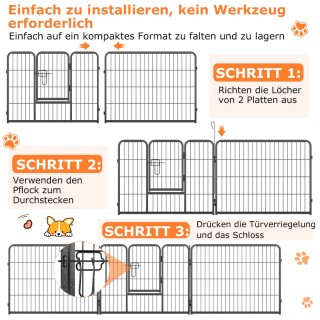 Costway Πτυσσόμενο Μεταλλικό Πάρκο Εκπαίδευσης Κουταβιών 8 Τεμαχίων... Costway Πτυσσόμενο Μεταλλικό Πάρκο Εκπαίδευσης Κουταβιών 8 Τεμαχίων...