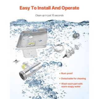 VEVOR Ηλεκτρικός Κρεατομηχανή Συσκευή Λουκάνικων 11 Lbs/Min XSYJQJT...