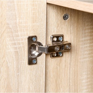 BAKAJI  Κινητό ντουλάπι με διπλή πόρτα 2 ράφια ντουλάπι κουζίνας μπ...