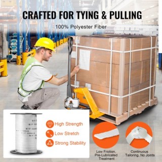 VEVOR Πολυεστερική Ταινία Έλξης 5/8 x 108, Αντοχή 2200 lbf, Λευκή ... VEVOR Πολυεστερική Ταινία Έλξης 5/8 x 108, Αντοχή 2200 lbf, Λευκή ...