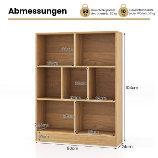 Costway Πρακτική Γοητεία Βιβλιοθήκης με 7 Ράφια - Πολυλειτουργικό ... Costway Πρακτική Γοητεία Βιβλιοθήκης με 7 Ράφια - Πολυλειτουργικό ...