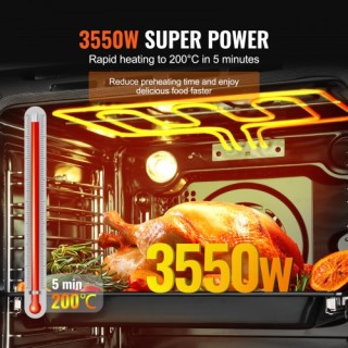 VEVOR Εντοιχιζόμενος Φούρνος 24 Ηλεκτρικός με 16 Λειτουργίες 2.68 C... VEVOR Εντοιχιζόμενος Φούρνος 24 Ηλεκτρικός με 16 Λειτουργίες 2.68 C...