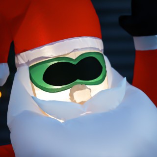 Φουσκωτός Άγιος Βασίλης με Ενσωματωμένα Φώτα HOMCOM 844-405V90 Φουσκωτός Άγιος Βασίλης με Ενσωματωμένα Φώτα HOMCOM 844-405V90