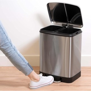 Dirt Devil Διπλή Κάδος Απορριμμάτων Dirt Devil 2x12L από Ανοξείδωτο...