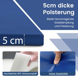 Costway Πτυσσόμενο Στρώμα Γυμναστικής 4 Τμημάτων με Επένδυση EPE 5... Costway Πτυσσόμενο Στρώμα Γυμναστικής 4 Τμημάτων με Επένδυση EPE 5...