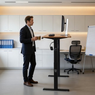 VEVOR Ηλεκτρικός σκελετός γραφείου καθιστού/όρθιου με διπλό μοτέρ, ...