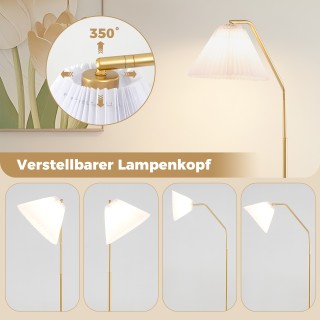 Costway  Επιδαπέδιο Φωτιστικό Καθιστικού 168cm με Υποδοχή E27 EU101...