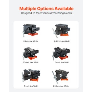 VEVOR Πολυλειτουργική Αντιστρεπτή Μέγγενη 5.5 από Εύκαμπτο Σίδηρο μ... VEVOR Πολυλειτουργική Αντιστρεπτή Μέγγενη 5.5 από Εύκαμπτο Σίδηρο μ...