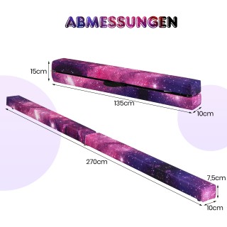 Costway 270 εκ Πτυσσόμενη Δοκός Ισορροπίας με Λαβή Μεταφοράς για Πα...