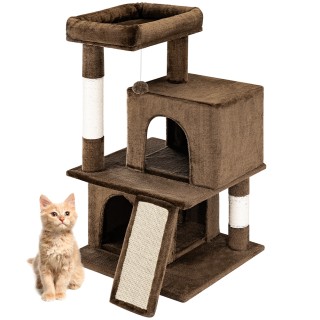 BAKAJI Δέντρο Αναρρίχησης Καταφύγιο για Γάτες Ξύστρα Καφέ Φελίνοι ... BAKAJI Δέντρο Αναρρίχησης Καταφύγιο για Γάτες Ξύστρα Καφέ Φελίνοι ...