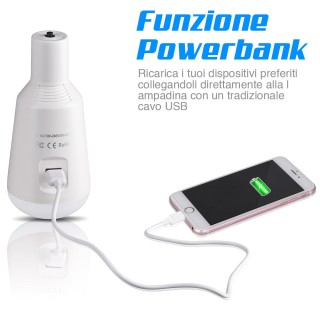 BAKAJI Λάμπα με Μπαταρία USB E27 Φως Led Λάμπα Έκτακτης Ανάγκης Κα... BAKAJI Λάμπα με Μπαταρία USB E27 Φως Led Λάμπα Έκτακτης Ανάγκης Κα...