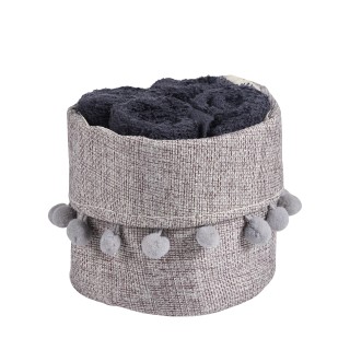 DAS HOME Σετ Πετσέτες 4Τεμαχίων Soft 4011 Μαύρο 530708004011 DAS HOME Σετ Πετσέτες 4Τεμαχίων Soft 4011 Μαύρο 530708004011