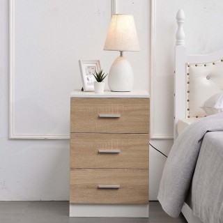 BAKAJI  Κομοδίνο Συρταριέρα με 3 Συρτάρια Μοντέρνου Σχεδιασμού από ...