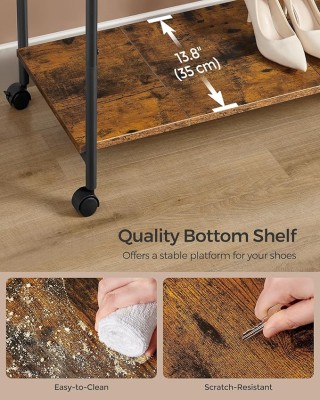 Φορητή Κρεμάστρα Ρούχων με Μεταλλικό Σκελετό Χρώματος Ρουστίκ Καφέ... Φορητή Κρεμάστρα Ρούχων με Μεταλλικό Σκελετό Χρώματος Ρουστίκ Καφέ...