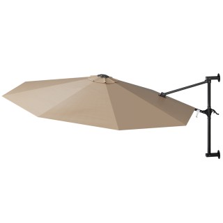 BAKAJI Ομπρελόνι τοίχου 300 εκ. Παρασόλι Τοίχου Μεταλλική Δομή Κιό... BAKAJI Ομπρελόνι τοίχου 300 εκ. Παρασόλι Τοίχου Μεταλλική Δομή Κιό...