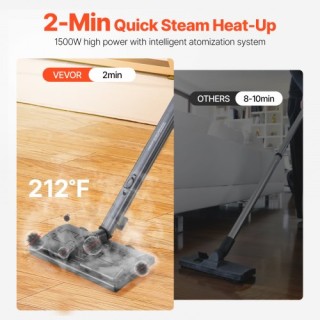 VEVOR  Πολυχρηστικός Ατμοκαθαριστής με 23 Αξεσουάρ για Καθαρισμό Σπ...