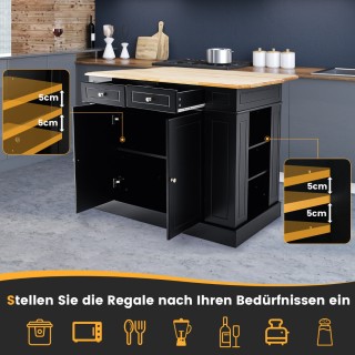 Costway Μαύρο Κουζινόσπιτο με Εκτεινόμενη Επιφάνεια από Καουτσουκό... Costway Μαύρο Κουζινόσπιτο με Εκτεινόμενη Επιφάνεια από Καουτσουκό...