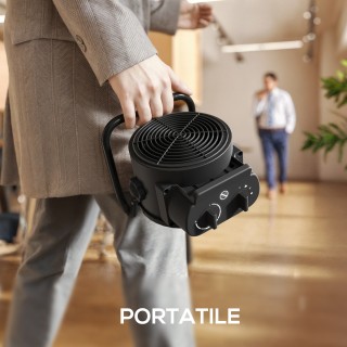 HOMCOM Ηλεκτρική Θερμάστρα με Ρυθμιζόμενες 3 Λειτουργίες, από Πυρίμ...