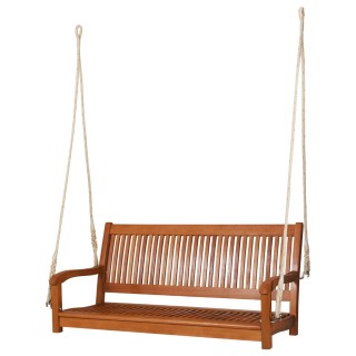 Costway Ευκάλυπτος Κούνια με Ανθεκτικά Σχοινιά 126x62x60 εκ. HZ10109