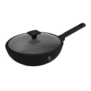 Berlinger Haus Αντικολλητικό Τηγάνι Wok 28cm με Γυάλινο Καπάκι, Mat...