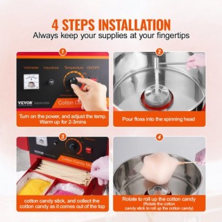 Μηχανή Μαλλιού της Γριάς με Καρότσι 1000W Κόκκινo  HCMHTJHSHGZMZHSZ...