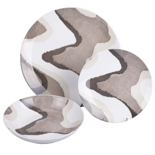 Villa DEste Σετ πιάτων 18 τεμαχίων από πορσελάνη 6 θέσεων Sand 592... Villa DEste Σετ πιάτων 18 τεμαχίων από πορσελάνη 6 θέσεων Sand 592...