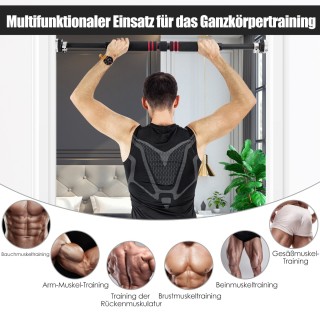 Costway  Μονόζυγο πόρτας με αντιολισθητική λαβή αφρού 65 - 100 cm Μ...