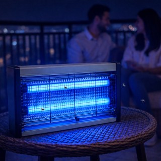 BAKAJI Λάμπα Led Αντικουνουπική & Εντομοκτόνα Εξωτερικού Χώρου (2 Τ...