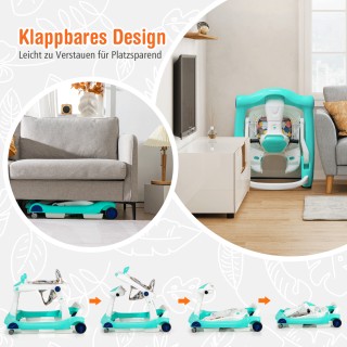 Costway 2 σε 1 Περπατούρα με Ρυθμιζόμενη Ταχύτητα και Ύψος για Μωρ... Costway 2 σε 1 Περπατούρα με Ρυθμιζόμενη Ταχύτητα και Ύψος για Μωρ...