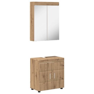 vidaXL Σετ Επίπλων Μπάνιου TULUM Artisan Oak Επεξεργασμένο ξύλο 339...