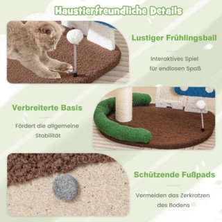 Δέντρο Γάτας -Ονυχοδρόμιο 60 x 49 x 59 cm COSTWAY PV10123CL Δέντρο Γάτας -Ονυχοδρόμιο 60 x 49 x 59 cm COSTWAY PV10123CL