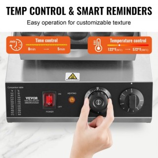 Μηχανή Μίνι Ολλανδικών Pancake 43mm 25τμχ VEVOR 1700W για Επαγγελμα...