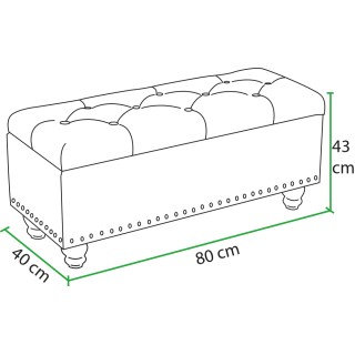Shally Dogan Πουφ Πάγκος Αποθήκευσης από Οικολογικό Δέρμα, Ευρύχωρ... Shally Dogan Πουφ Πάγκος Αποθήκευσης από Οικολογικό Δέρμα, Ευρύχωρ...