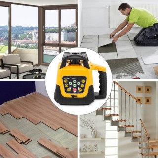 VEVOR Περιστροφικό Λέιζερ Πράσινης Δέσμης 500μ με Ρυθμιζόμενη Κλίση...