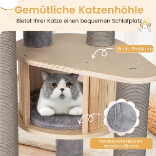 Costway Γκρι Ονυχοδρόμιο 197 cm x 68 cm x 58 cm με Επενδυμένο Άνω Χ...