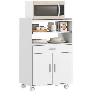 HOMCOM Ξύλινη Ντουλάπα Μικροκυμάτων με Συρτάρι, Ντουλάπι με 2 Πόρτε... HOMCOM Ξύλινη Ντουλάπα Μικροκυμάτων με Συρτάρι, Ντουλάπι με 2 Πόρτε...