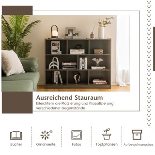 Costway Μοντέρνα Βιβλιοθήκη με 8 Κυψέλες Αποθήκευσης και Ανθεκτική... Costway Μοντέρνα Βιβλιοθήκη με 8 Κυψέλες Αποθήκευσης και Ανθεκτική...