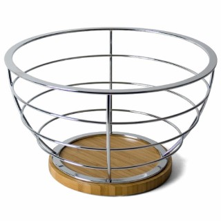 BAKAJI Στρογγυλό Μεταλλικό και Ξύλινο Πιάτο Φρούτων 26 x 15 εκ. 028... BAKAJI Στρογγυλό Μεταλλικό και Ξύλινο Πιάτο Φρούτων 26 x 15 εκ. 028...