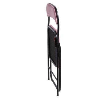 Galileo Πτυσσόμενη καρέκλα εξοικονόμησης χώρου σε ροζ βελούδο 435x4...