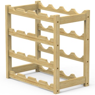 BAKAJI Ξύλινη Κάβα από Φυσικό Μπαμπού με 16 Θέσεις για Μπουκάλια Π... BAKAJI Ξύλινη Κάβα από Φυσικό Μπαμπού με 16 Θέσεις για Μπουκάλια Π...