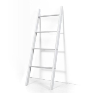 Ξύλινη Ραφιέρα - Σκάλα Τοίχου 50 x 7,5 x 137 cm Χρώματος Λευκό COST...