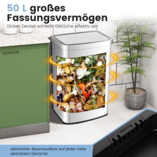 Αυτόματος Κάδος Απορριμμάτων 50 Lt με Αισθητήρα και Καπάκι COSTW... Αυτόματος Κάδος Απορριμμάτων 50 Lt με Αισθητήρα και Καπάκι COSTW...